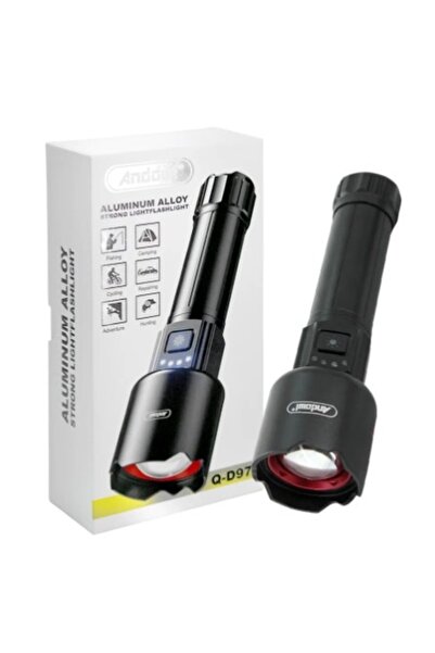 Mihai Andowl Rechargeable Portable Flashlight with 3 Lighting Modes QD977