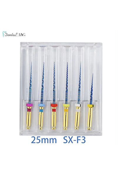 Choice11 مجموعة متنوعة من مبارد علاج جذور الأسنان مقاس 25 مم، مبارد دوارة ذهب...