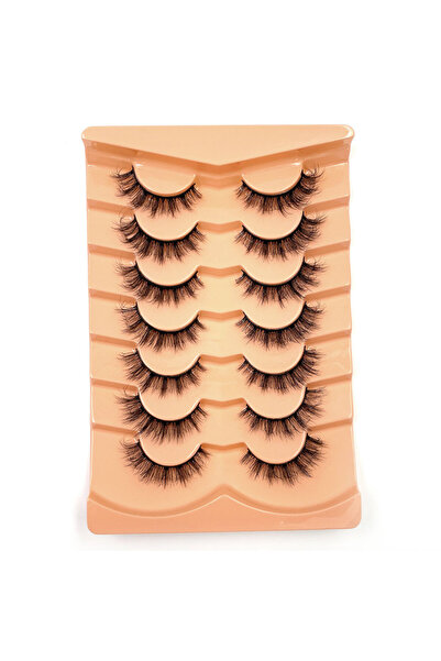 Choice15 7pairsYB-06 New 7 pairs of thick, 3D simulation mink fur fake eyelas...