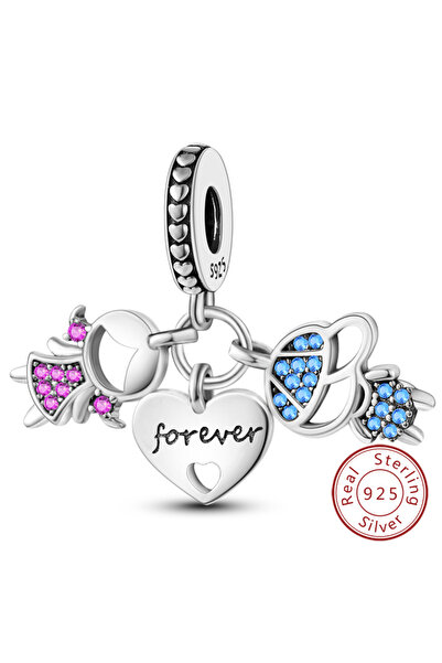 Choice4 KTC280 Hot Sale Charm Bead Pendant 925 Sterling Silver Firefly Love H...