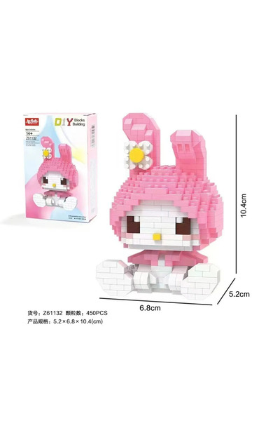 choice2 مينيسو ميلودي 450 قطعة، لعبة بناء شخصيات أنمي كورومي وميني، لعبة تجمي...