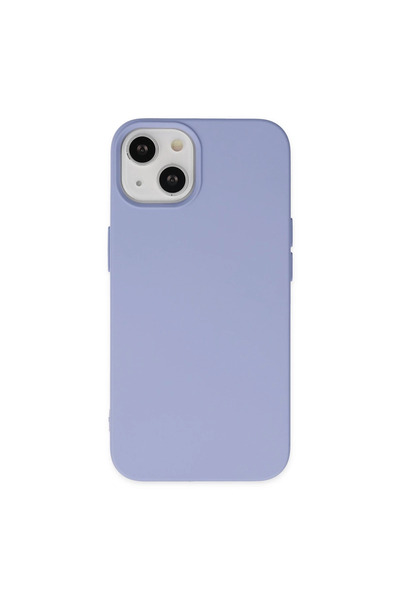 xirshop جراب آيفون 14 بلس نانو مخملي من الداخل سيليكون - أرجواني