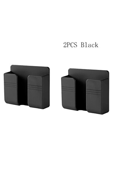Choice 2PCS Black 1/2/4pcs Smartphone Stand Wall Mounted Storage Box Wall Mou...