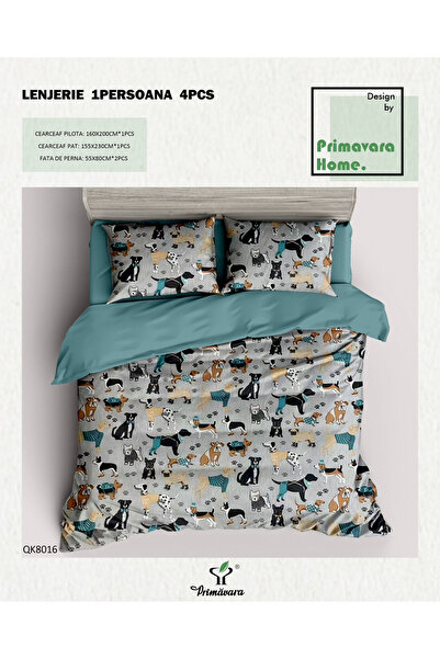 FIONNA.RO 100% Duvet Cover Set Cotton Person - Puppies