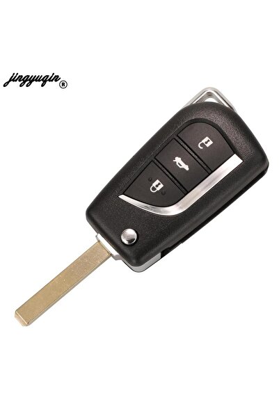 Choice8 غطاء مفتاح سيارة عن بعد قابل للطي بثلاثة أزرار من نوع VA2 jingyuqin، ...