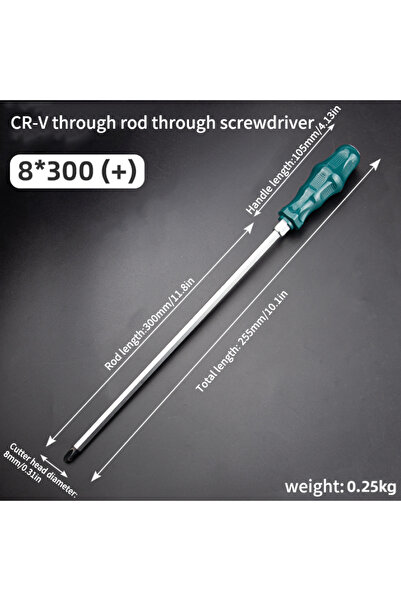 Choice8 8x300 Phillips Super Hard High Manganese Steel Impact Screwdriver - E...