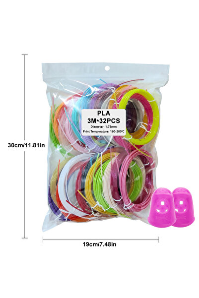 Choice1 خيوط PLA ملونة بطول 96 مترًا، مناسبة لأجهزة الطباعة ثلاثية الأبعاد بأ...