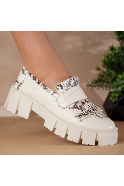 Polinski Shoes Pantofi Casual Dama Piele Naturala Snake Details – Fabricati M...