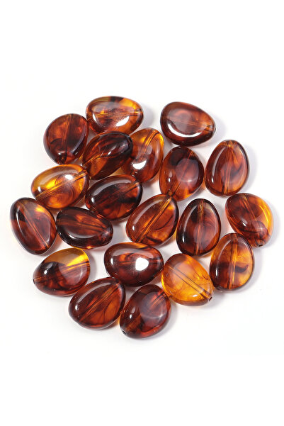 Choice5 13x17.5mm 20pcs 10-100pcs/lot Amber Color Acrylic Beads Oval Heart Pu...