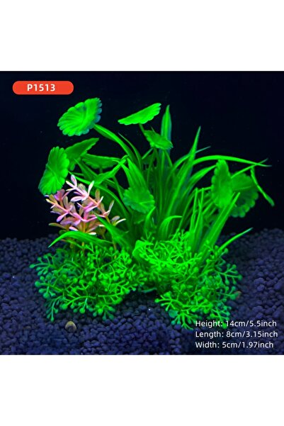 Choice6 P1513 نباتات صناعية لحوض السمك، بطول 14 سم/5.5 بوصة، ديكورات منزلية ا...