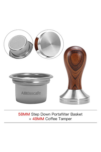 Choice1 Set of 49mmTamper HG AliKisscafe 58mm to 49mm Step Down Portafilter B...
