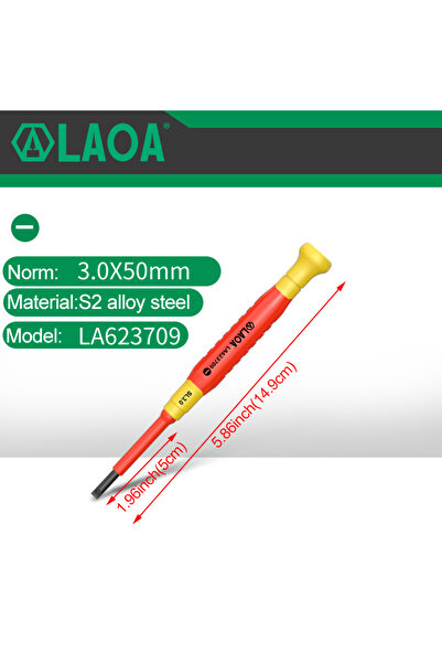 Choice17 SL3.0 -LA623709 LAOA Insulated Precision Screwdriver a Cross Small S...