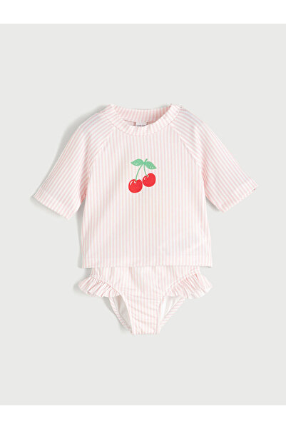 LC Waikiki ملابس سباحة للفتيات الصغيرات من فيزيون نيو سيزون بطبعة الكرز