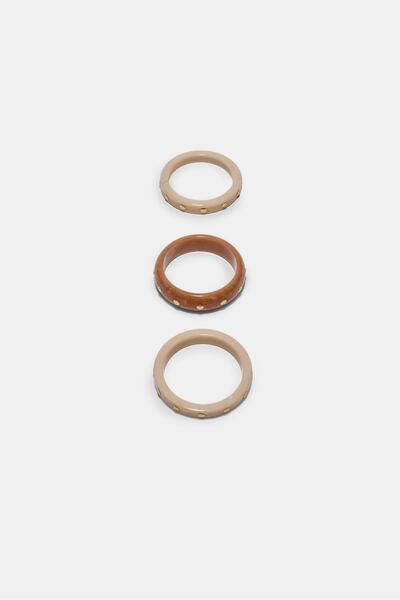 Stradivarius Set of 3 rigid studded bracelets