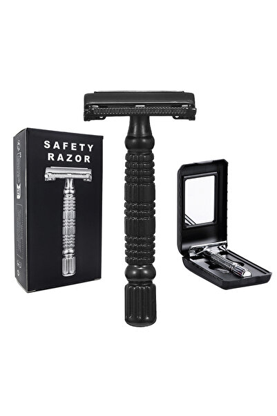 Choice طقم حلاقة رطب للرجال والنساء من بلاك باترفلاي، ماكينة حلاقة معدنية مزد...