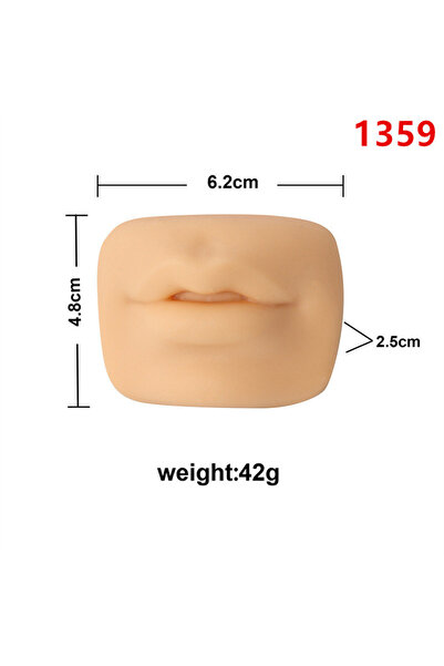 Choice7 قالب فم مربع، نموذج جسم بشري من السيليكون، نموذج للأذن والأنف والفم، ...