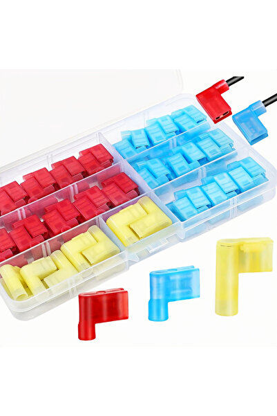 Choice4 80pcs-Mix In Box 80/50/30pcs nylon flag 90 degree right angle spade c...