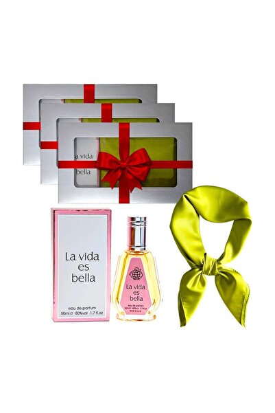 Fragrance World 3 x Elysa Set – Eau de Parfum La Vida es Bella 50ml, Green sa...