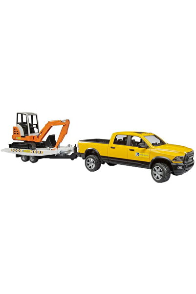 Bruder RAM Rental Service with mini excavator
