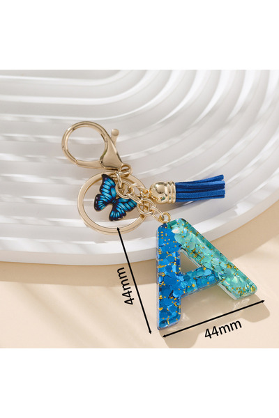 Choice20 سلسلة مفاتيح سلسلة مفاتيح على شكل حرف أبجدي مصنوعة من سبيكة معدنية، ...