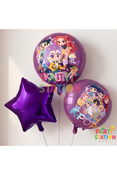 Parti Station K-Pop Themed Balloon Set 3 Pieces