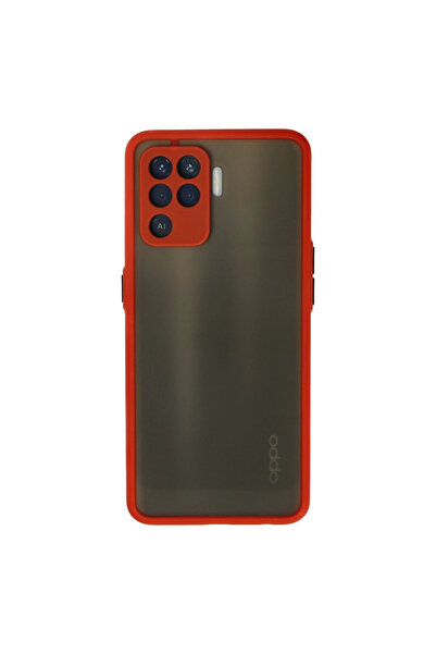 xirshop غطاء حماية سيليكون مونتريال لهاتف رينو 5 لايت - أحمر