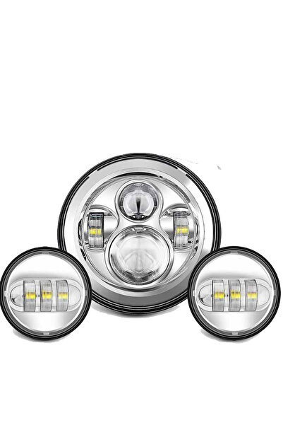 Choice8 مصباح أمامي LED مقاس 7 بوصات + مصابيح ضباب مقاس 4.5 بوصات، قطع غيار ه...