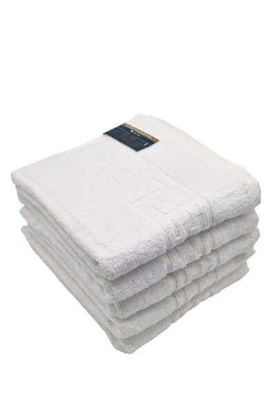 Laghari Home - Hotel Pakistan Jacquard face towel with Greek border - 100% Co...