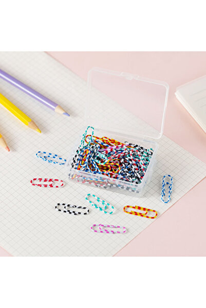 Choice4 50 قطعة من مشابك الورق المعدنية الملونة بلون الزيبرا، مقاس 28 مم، تُس...