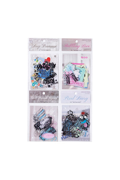 Choice4 full set 30pcs Soft Memo Series Kawaii Ins English Text Label PET Sti...