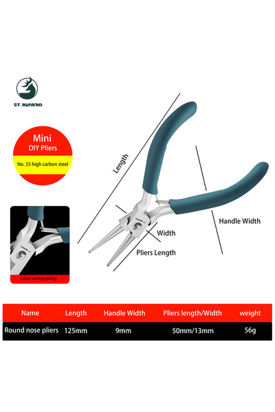 choice2 Round Nose St.kunkka Customized High Quality Jewelry Making Pilers Ne...