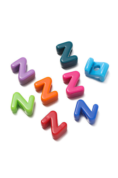 Choice21 Z 10pcs/lot Multi Color Big Hole Acrylic Letter Beads Children Handc...