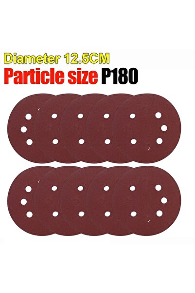 Choice3 30 قطعة من أقراص الصنفرة العالمية ذات 8 ثقوب، حبيبات 180، مقاس 125 مم...