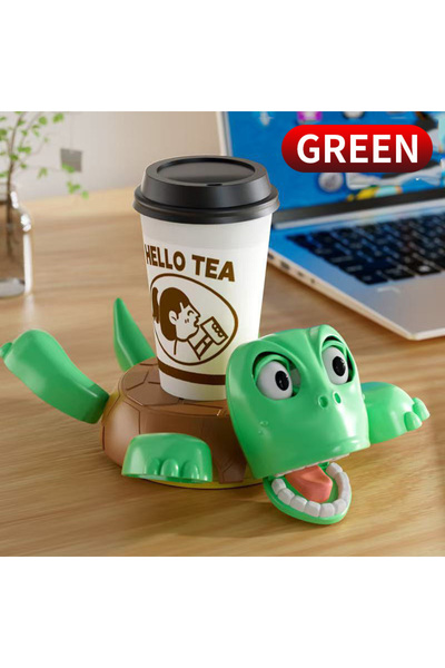 choice2 Oval S GREEN 1PC 1PC turtle coaster, anti slip and heat-resistant sil...