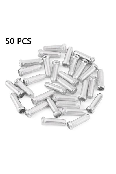 choice2 50 PCS Set silvery 50 PCS Bicycle Cable End Caps Bike Wire End Caps B...