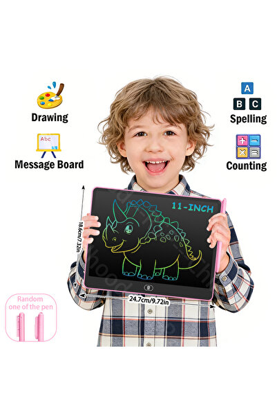Choice9 لوح رسم إلكتروني LCD مقاس 11 بوصة باللون الوردي، لوحة كتابة للأطفال، ...
