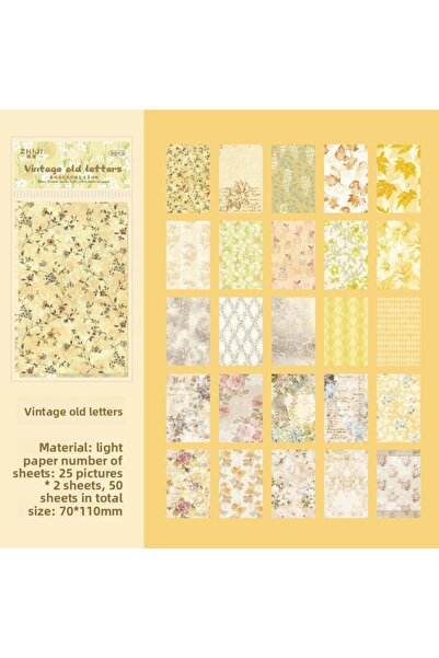 Choice3 a Journal GO 50pcs Basic Journaling Material Paper Creative Collage S...