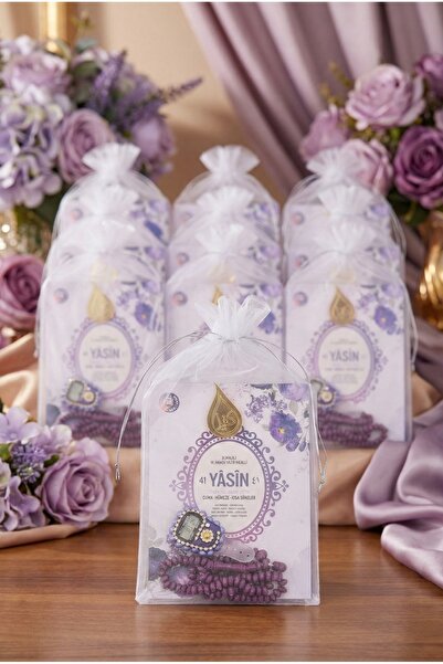 kefilhac Tül Kesede Taşlı Zikirmatik Tesbih Ve Yasin Seti 10 Adet Mevlüt Hac ...