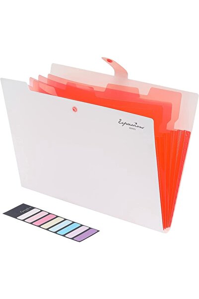 Choice4 White Expanding File Folder,5 Pket Folders for Duments,Portable Paper...
