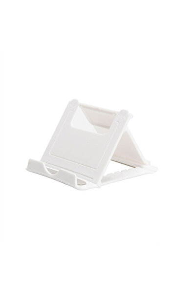 Choice WHITE Mini Adjustable Creative Portable Universal Folding Plastic Phon...