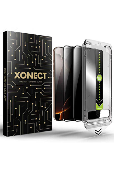XONECT واقي شاشة متوافق مع آيفون 16 برو ماكس - زجاج مقوى 9H، مع فلتر للخصوصية...