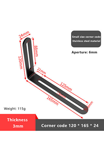 Choice4 10 قطع من الفولاذ المقاوم للصدأ الأسود، زاوية قابلة للتعديل، فتحة طوي...