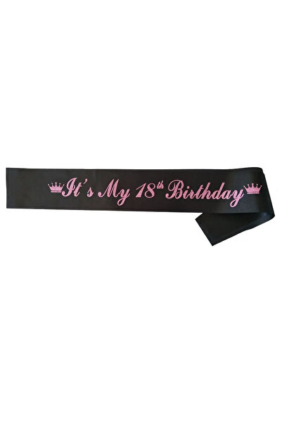 Choice1 18th Birthday Sash Its My 13th 16th 18th 20st Birthday Sash Black Pin...