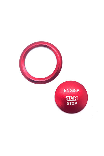 choice2 Red Car Engine Start Stop Button Ring Trim Sticker For Mercedes Benz ...