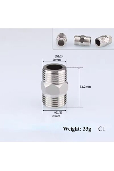 Choice9 قطعة واحدة من الفولاذ المقاوم للصدأ 1 201، مقاس 1/2 بوصة و3/4 بوصة، و...