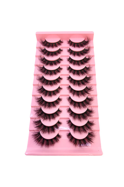 Choice1 1011 10 أزواج من الرموش المختلطة، رموش المنك الكثيفة والدراماتيكية، ر...