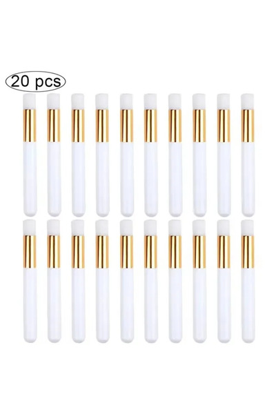 Choice4 20PCS White 10/20/50pcs Eyelash Cleaning Brush Lash Shampoo Brush for...