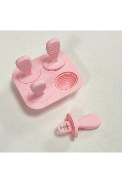 Choice1 Pink BPA-Free Silicone Ice Cream & Breastmilk Popsicle Molds DIY Home...