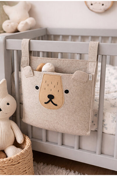 Kids AyıcıklıiiPremiu Organizeri Bebek Beşiği Yan Organizer ve Çocuk Odası Düzenleyici