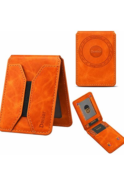 Alstrap iPhone 12 13 14 15 16 17 Compatible Magnetic Card Holder Pu Leather S...